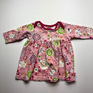 Zutano Cotton Floral Dress Infant Baby Pink 520